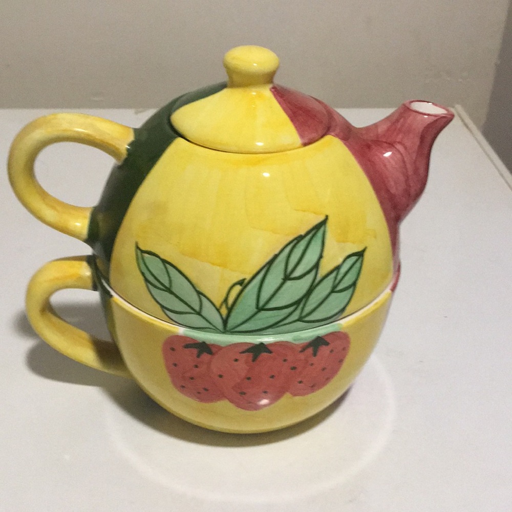 Colorful Fruit Teapot Set